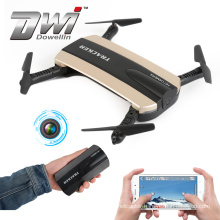 DWI Dowellin 2.4G WIFI FPV Selfie Phone Control Tracker Drone Folding Elfie with Camera